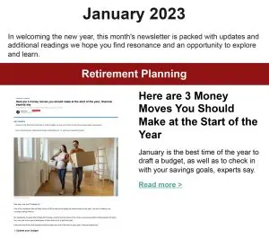 January 2023 Retirement Planning